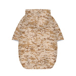 Desert Digital Camo Pattern Print Dog Zip Up Hoodie