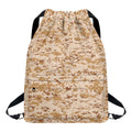 Desert Digital Camo Pattern Print Drawstring Backpack