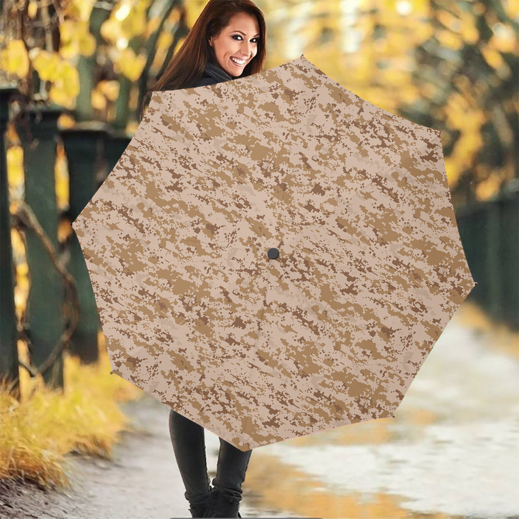 Desert Digital Camo Pattern Print Foldable Umbrella
