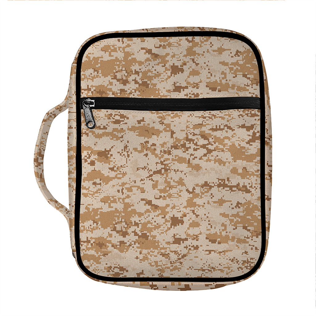 Desert Digital Camo Pattern Print Front Pocket Bible Bag