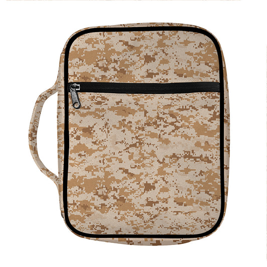 Desert Digital Camo Pattern Print Front Pocket Bible Bag