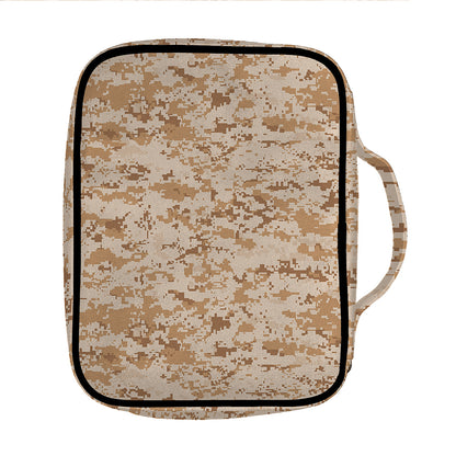 Desert Digital Camo Pattern Print Front Pocket Bible Bag