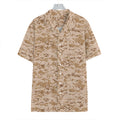 Desert Digital Camo Pattern Print Hawaiian Shirt