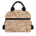 Desert Digital Camo Pattern Print Insulated Lunch Bag
