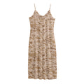 Desert Digital Camo Pattern Print Jersey Midi Cami Dress