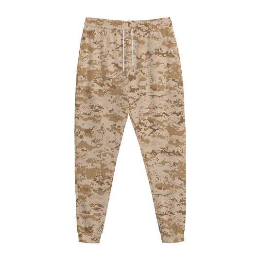 Desert Digital Camo Pattern Print Jogger Pants