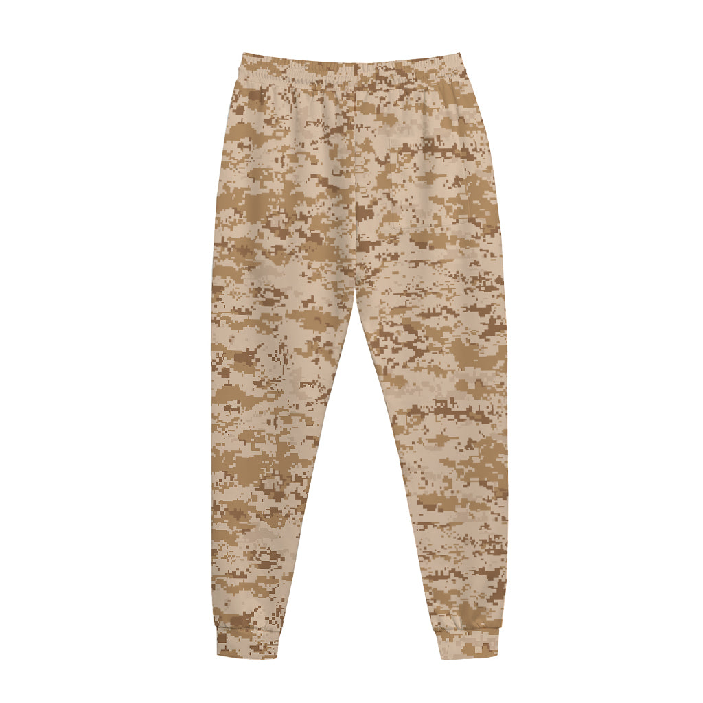 Desert Digital Camo Pattern Print Jogger Pants