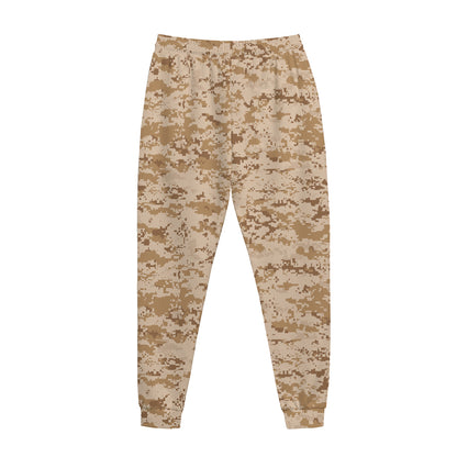 Desert Digital Camo Pattern Print Jogger Pants
