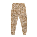 Desert Digital Camo Pattern Print Jogger Pants