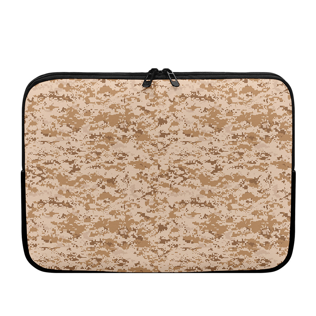 Desert Digital Camo Pattern Print Laptop Sleeve