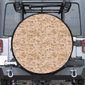 Desert Digital Camo Pattern Print Leather Spare Tire Cover