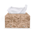 Desert Digital Camo Pattern Print Leather Tissue Box Cover