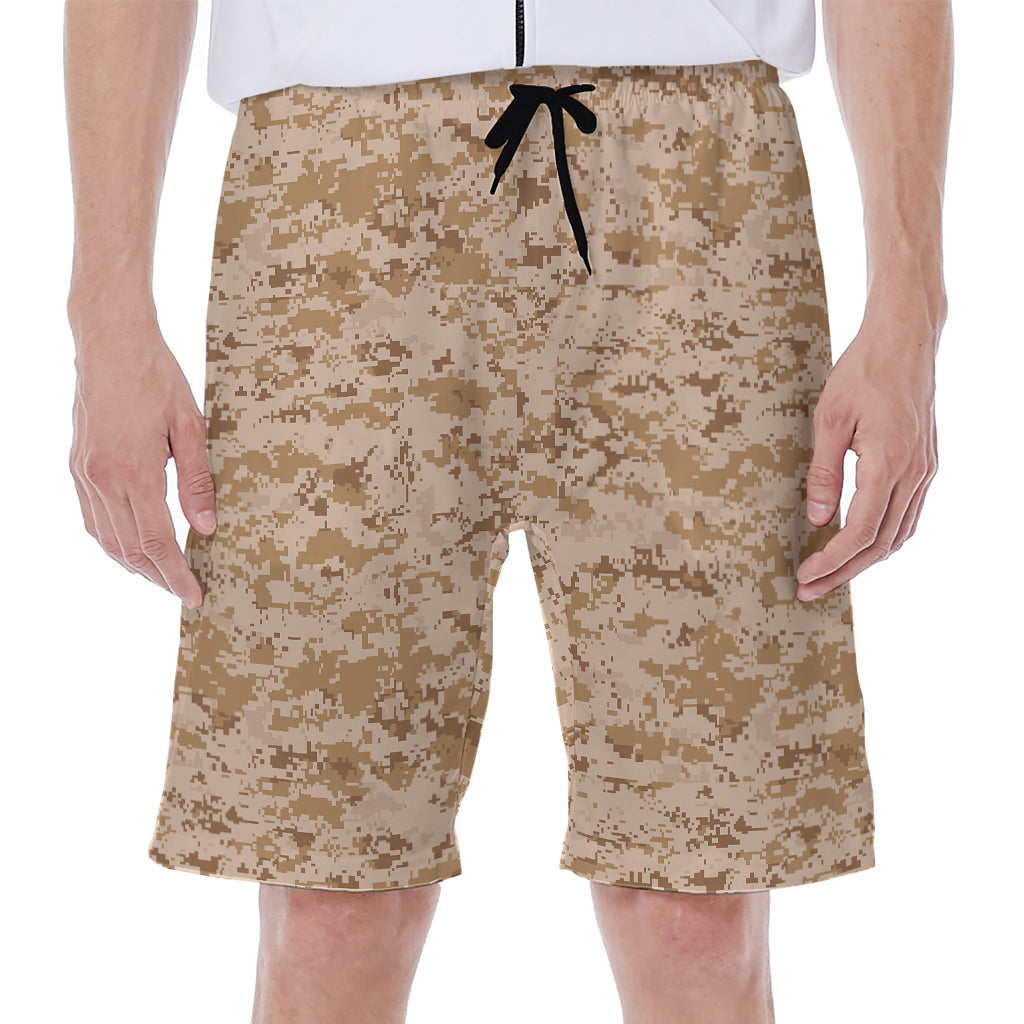 Desert Digital Camo Pattern Print Men's Beach Shorts