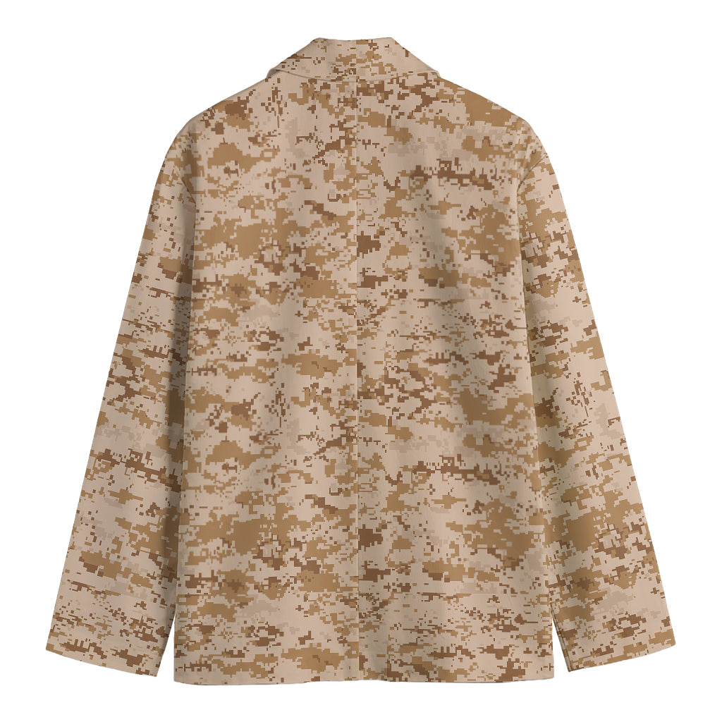 Desert Digital Camo Pattern Print Men's Blazer