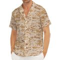 Desert Digital Camo Pattern Print Men's Deep V-Neck Shirt
