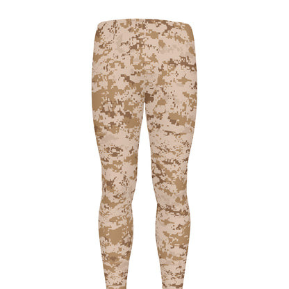 Desert Digital Camo Pattern Print Men's leggings
