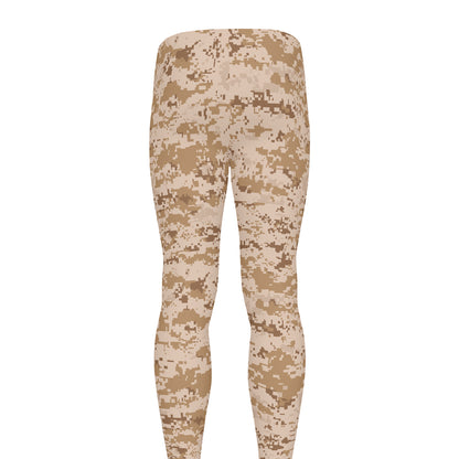 Desert Digital Camo Pattern Print Men's leggings