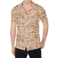 Desert Digital Camo Pattern Print Men's Shirt