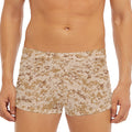 Desert Digital Camo Pattern Print Men's Short Boxer Briefs