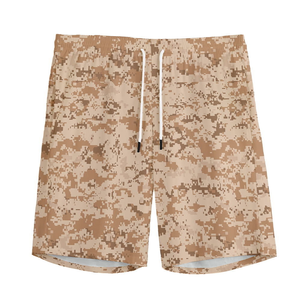 Desert Digital Camo Pattern Print Men's Sports Shorts