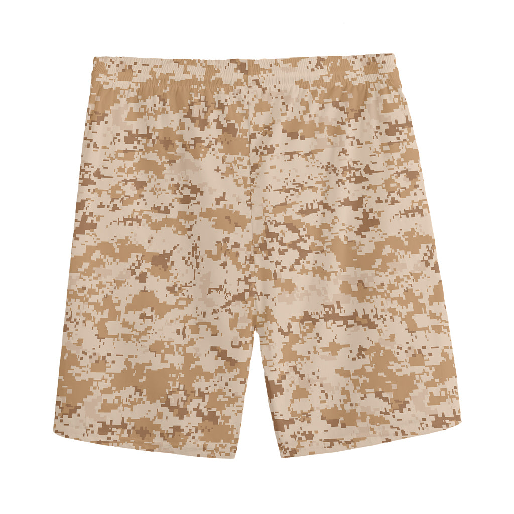 Desert Digital Camo Pattern Print Men's Sports Shorts