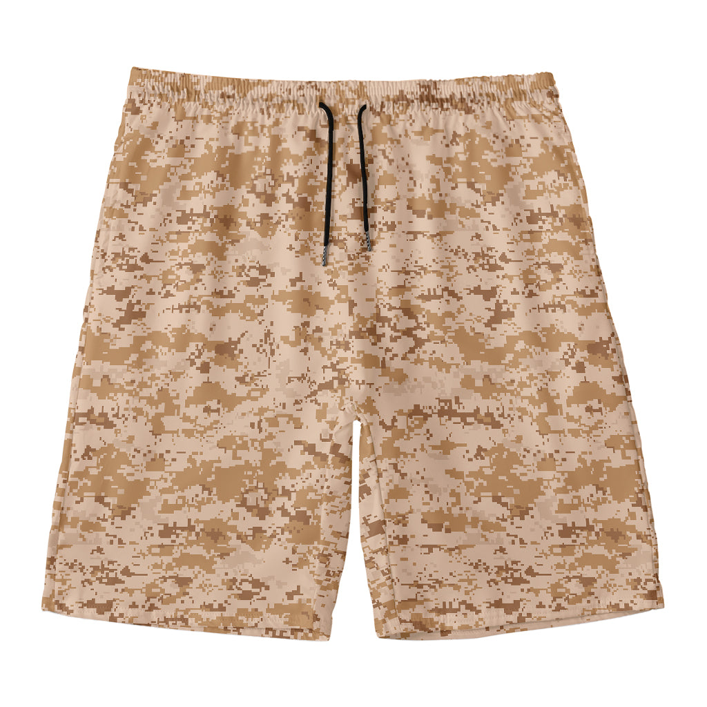 Desert Digital Camo Pattern Print Men's Swim Trunks