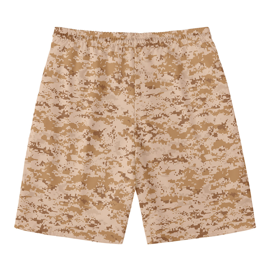 Desert Digital Camo Pattern Print Men's Swim Trunks