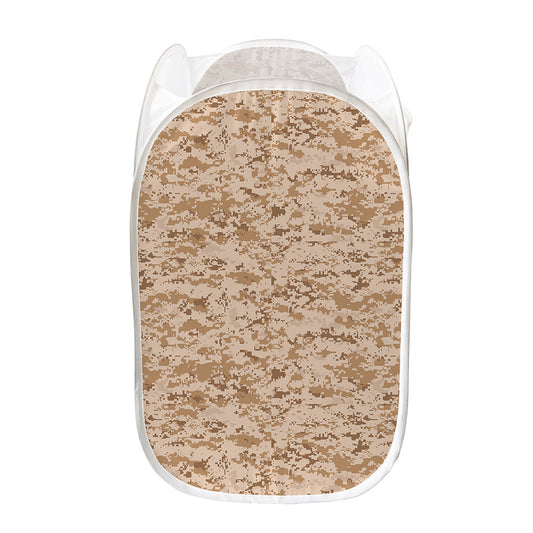 Desert Digital Camo Pattern Print Mesh Laundry Hamper