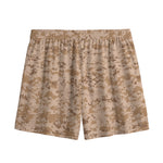 Desert Digital Camo Pattern Print Mesh Shorts