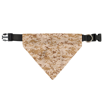 Desert Digital Camo Pattern Print Over The Collar Dog Bandana