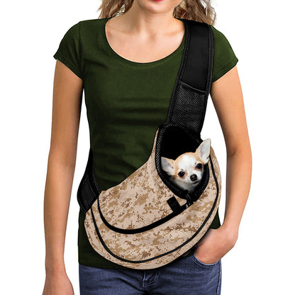 Desert Digital Camo Pattern Print Pet Sling Carrier