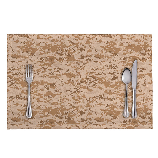 Desert Digital Camo Pattern Print Placemat