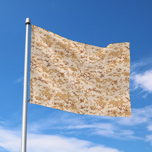 Desert Digital Camo Pattern Print Polyester Flag