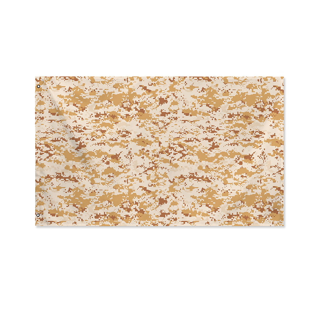 Desert Digital Camo Pattern Print Polyester Flag