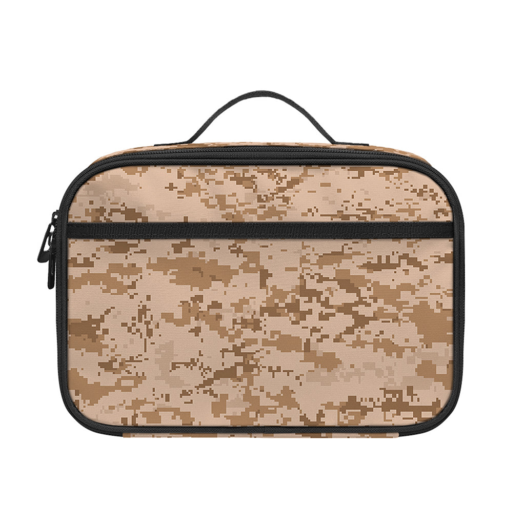 Desert Digital Camo Pattern Print Portable Lunch Bag