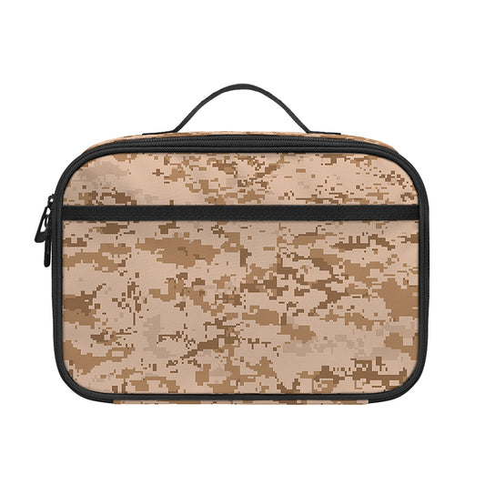 Desert Digital Camo Pattern Print Portable Lunch Bag