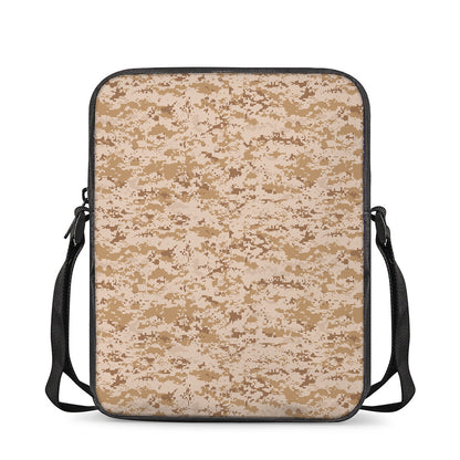 Desert Digital Camo Pattern Print Rectangular Crossbody Bag