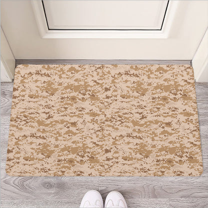 Desert Digital Camo Pattern Print Rubber Doormat