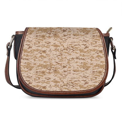 Desert Digital Camo Pattern Print Saddle Bag