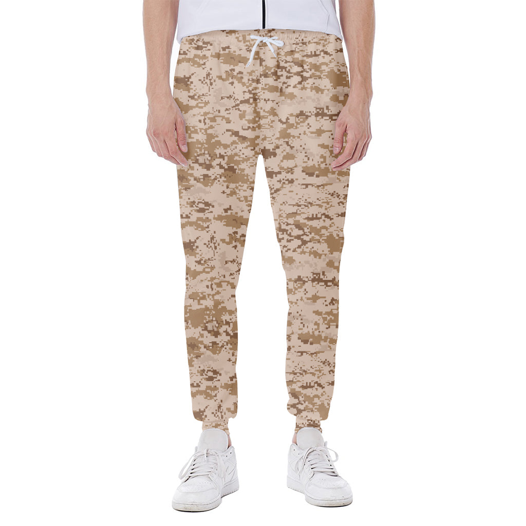 Desert Digital Camo Pattern Print Scuba Joggers