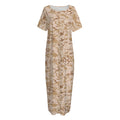 Desert Digital Camo Pattern Print Short Sleeve Long Nightdress