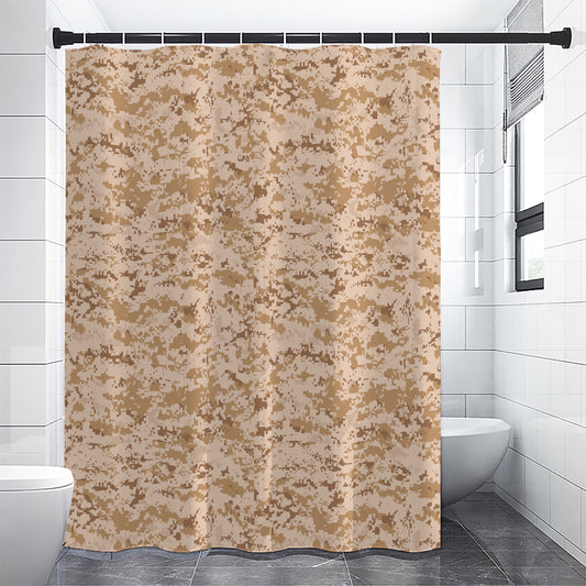 Desert Digital Camo Pattern Print Shower Curtain