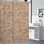Desert Digital Camo Pattern Print Shower Curtain