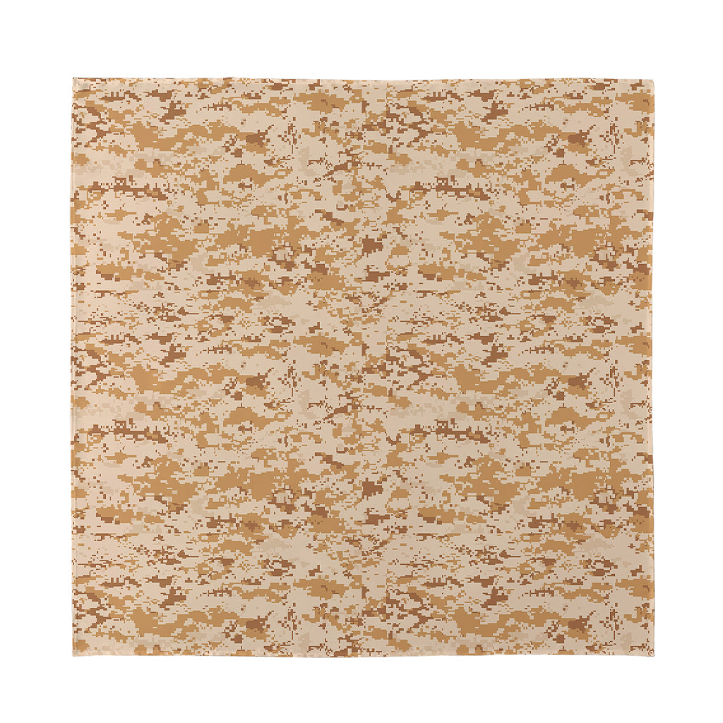 Desert Digital Camo Pattern Print Silk Bandana