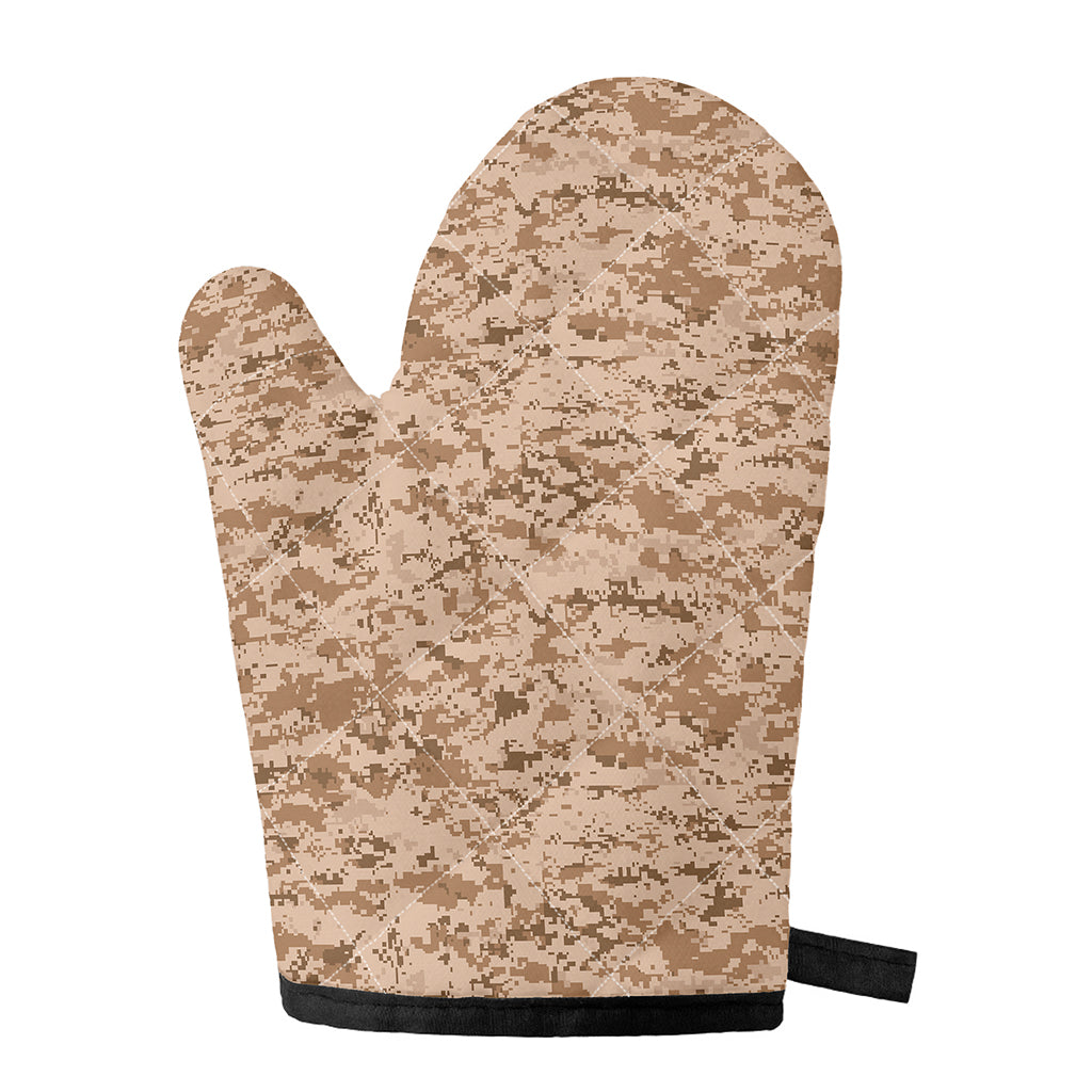 Desert Digital Camo Pattern Print Single Oven Mitt