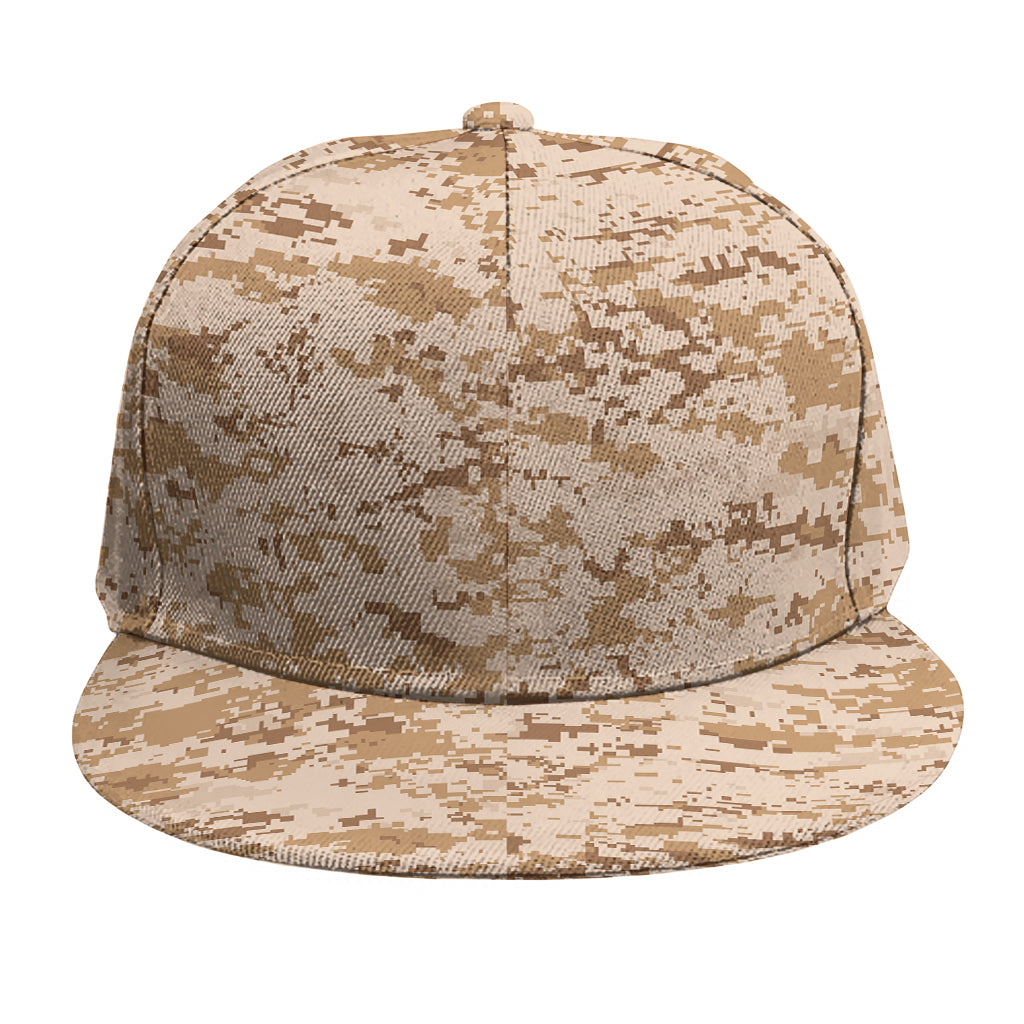 Desert Digital Camo Pattern Print Snapback Cap