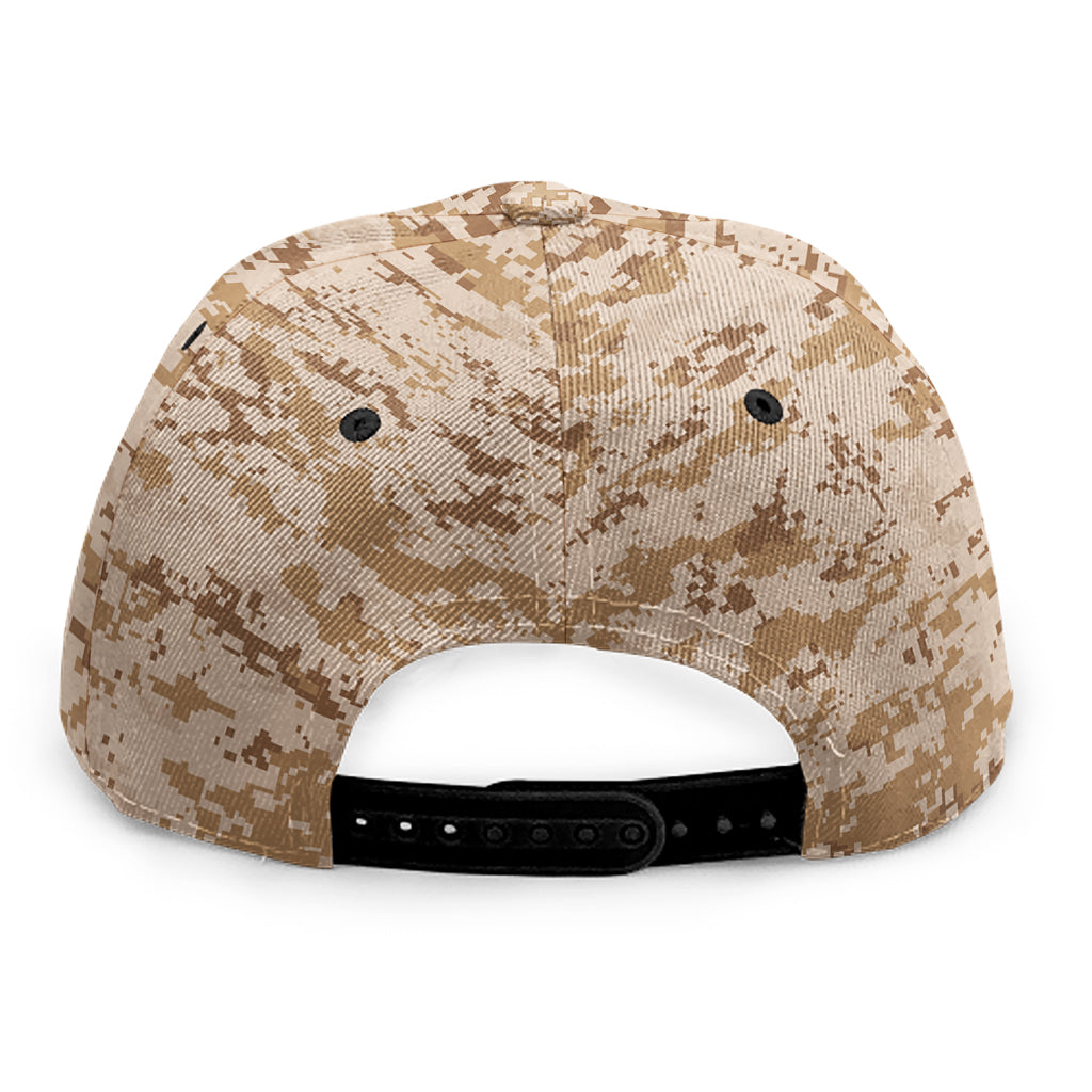 Desert Digital Camo Pattern Print Snapback Cap