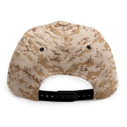 Desert Digital Camo Pattern Print Snapback Cap