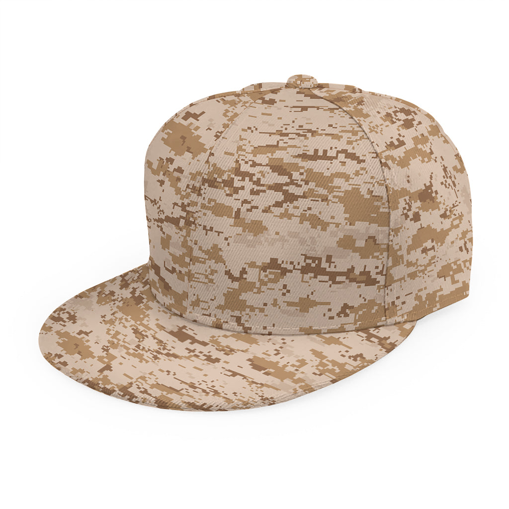 Desert Digital Camo Pattern Print Snapback Cap