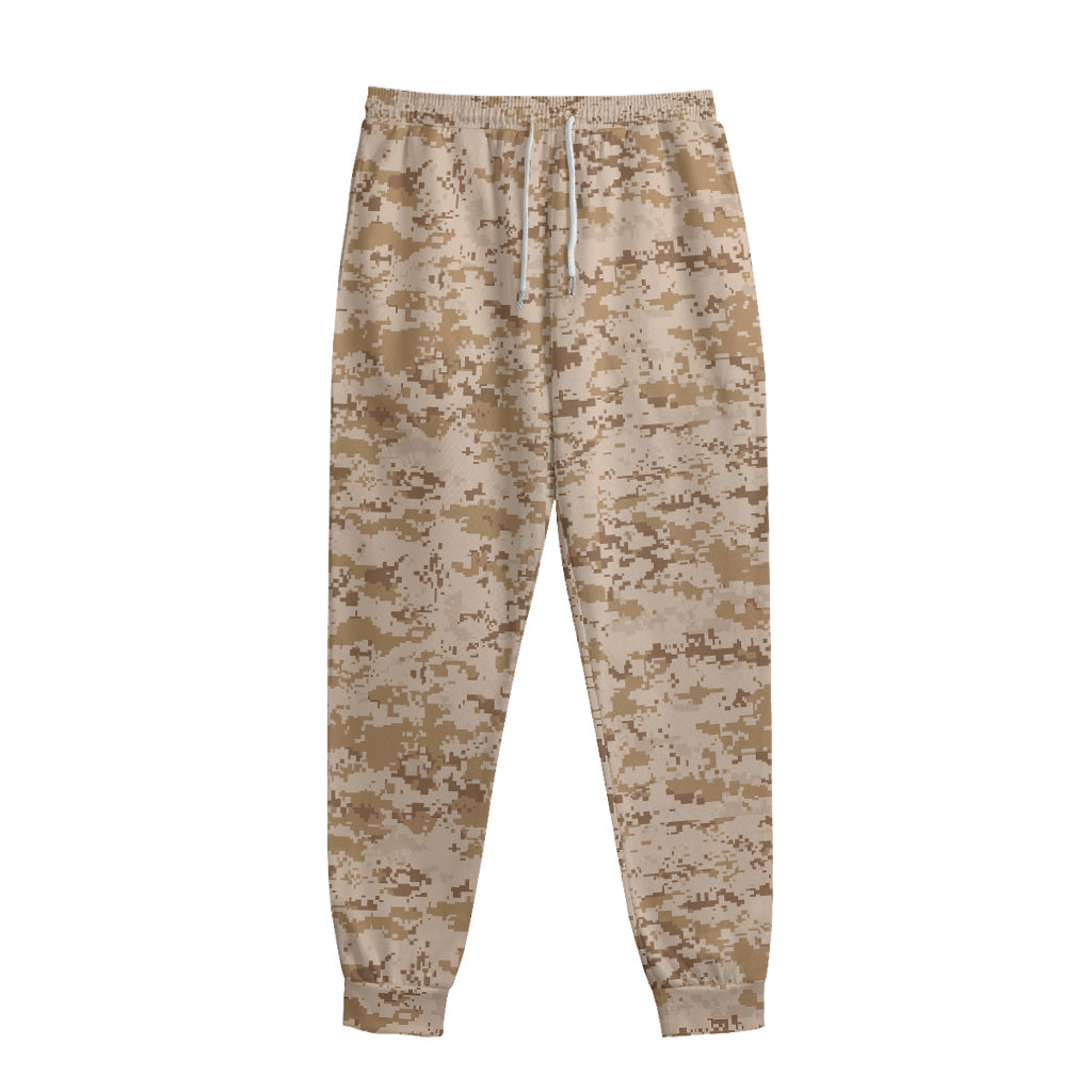 Desert Digital Camo Pattern Print Sweatpants